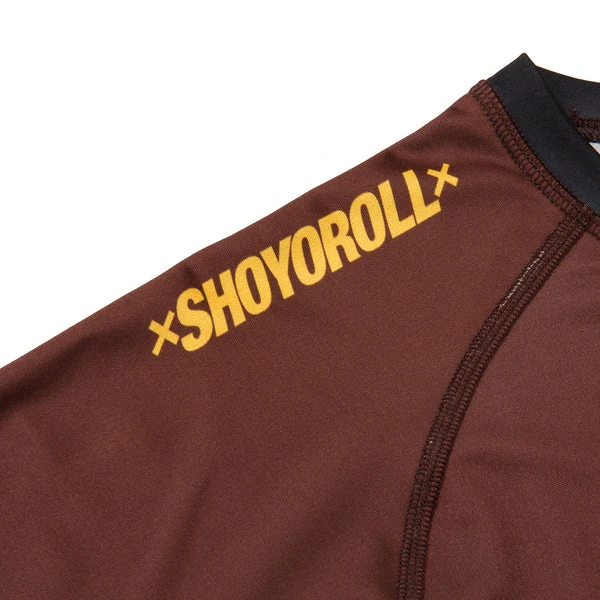 Shoyoroll 2022 Ranked Rash Guard SS Brown - Image 4